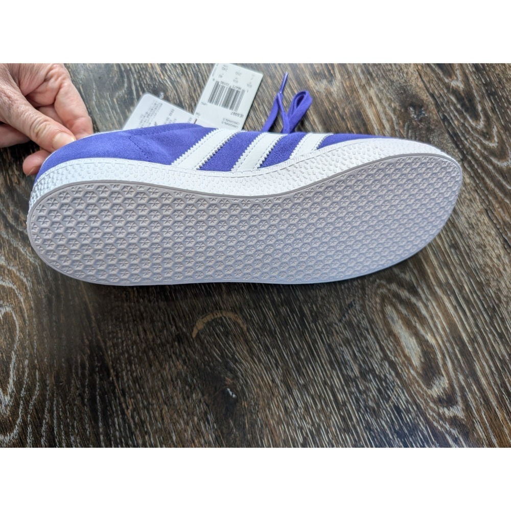 Boys 7 FR 40 Women's 8 Adidas Gazelle Energy Ink Purple Low Top Shoes IE5597 NEW - Picture 6 of 9